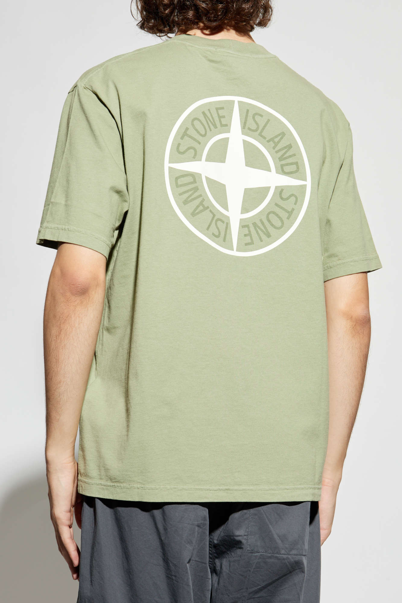 Green T-shirt with logo Stone Island - Vitkac AS